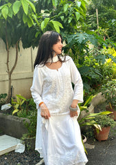 Noor Chikankari Kurti Set with Dupatta