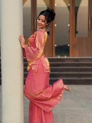 Hem-Cut Kurta & Flared Pants Set