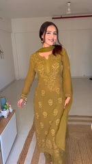 Chikankari Exclusive Kurti_Pent Pair Design