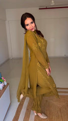 Chikankari Exclusive Kurti_Pent Pair Design