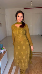 Chikankari Exclusive Kurti_Pent Pair Design