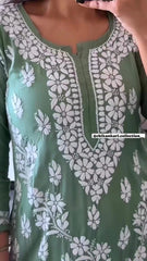 New Chikankari Exclusive Kurti_Pent Pair Design