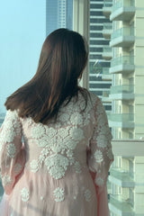 Pink Chikankari Muslin Cord Set