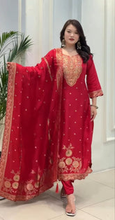 NEW PURE BANARASI SUIT SET