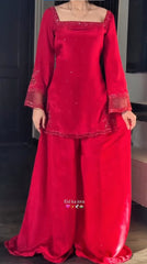 Red stunning Suit Set With Dupatta