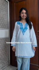 best Kashmiri Ariwork Cotton Short Kurtas