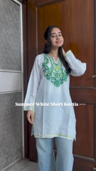 best Kashmiri Ariwork Cotton Short Kurtas