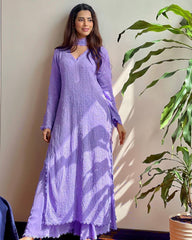 New Viscose Georgette Chikankari Kurta With Palazzo And Dupatta